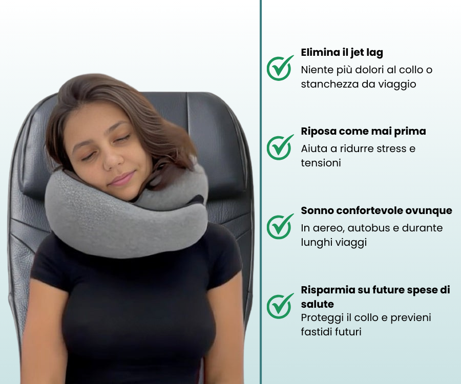 RinovaX™ – Ergonomisk nackkudde för resor