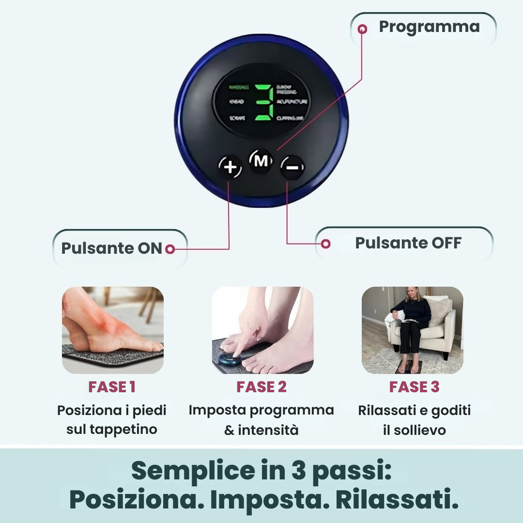 RinovaX™ – Elektrisk fotmassageapparat